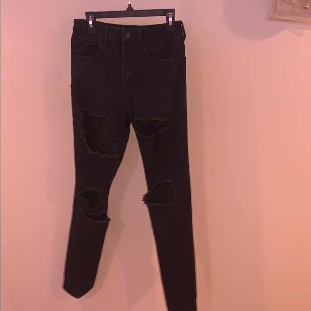 Black Ripped Skinny Jean